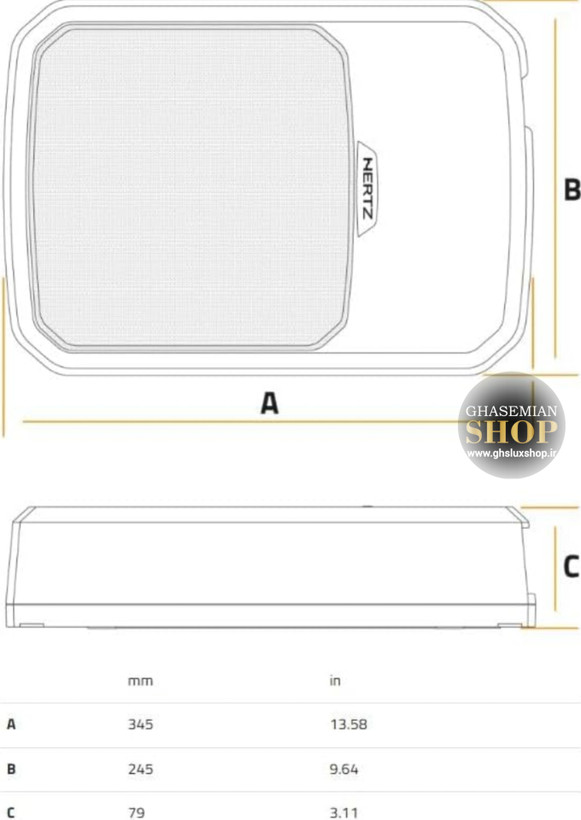 HERTZ DBA201F ساب ووفر اکتیو هرتز سایز 8 (20 سانتی متری)